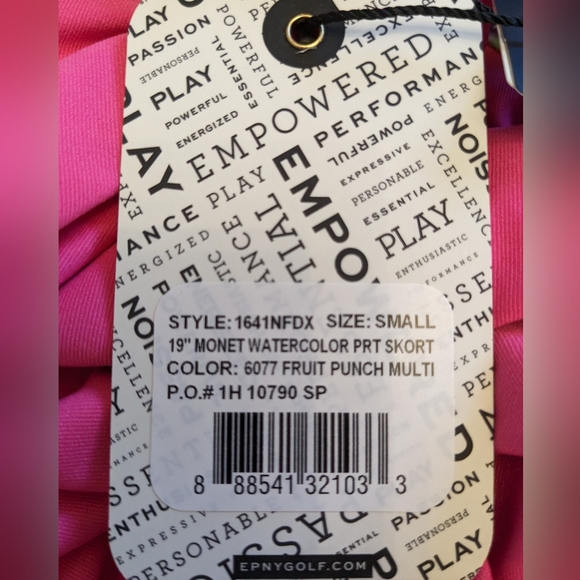 NWT Epny Golf EP Pro Monet Watercolor Skort Small UV‎ 50+ - Picture 14 of 15